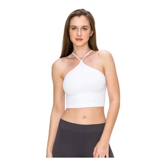 NWT H&M Divided Cotton cropped top‎ in White Size XS - Picture 2 of 8